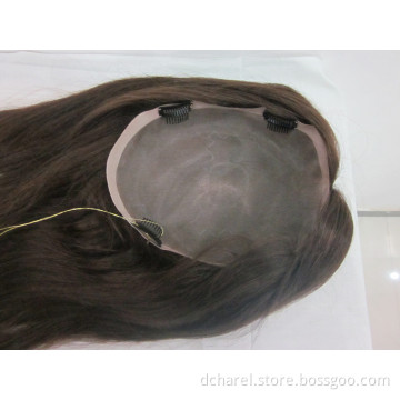 100% Human Virgin Hair Toupee Hot Selling in Europe